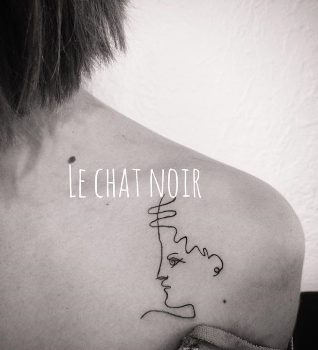 tatouage le chat noir mouans sartoux - tatouage