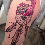 inkin - tatouage attrape rêve et chat sur le bras - Manu badet tattoo.jpg
