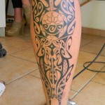 inkin - tatouage tribal sur mollet - crazy skin.jpg