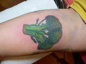 inkin - tatouage brocoli