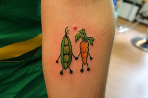 inkin - tatouage légumes copains
