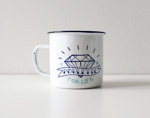 idée cadeau - mug poulette for life