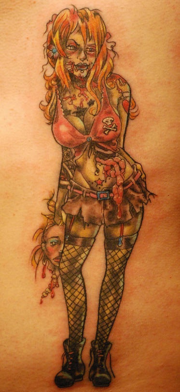 inkin - tatouage zombie sexy